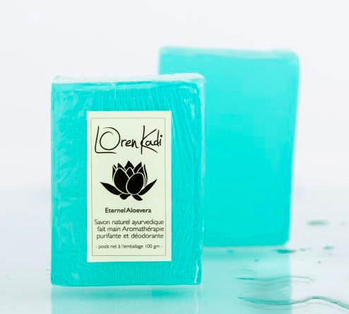 Loren Kadi - Savon ayurvédique végétal fait main "Eternel Aloevera"-Neem-Aromathérapie purifiante (Deux contenances disponibles) - Loren Kadi - Ethni Beauty Market