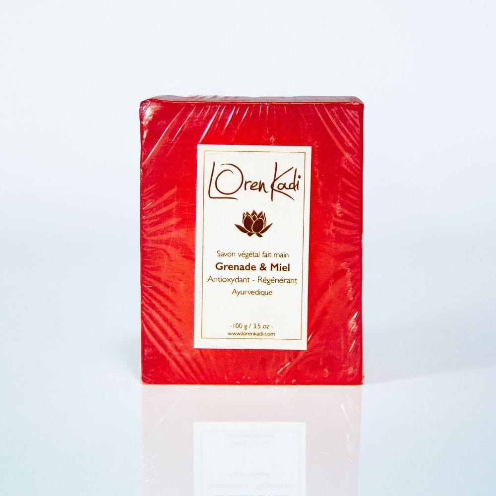 Loren Kadi - Savon ayurvédique "Grenade & Miel - Longue vie" - visage & corps- (deux contenances) - Loren Kadi - Ethni Beauty Market
