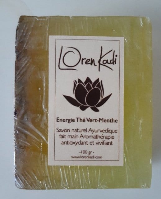 Loren Kadi - Plant-based Ayurvedic soap "Green Tea-Mint Energy" - face & body - (two capacities) - Loren Kadi - Ethni Beauty Market