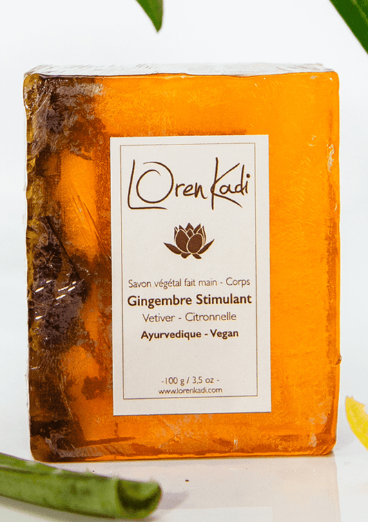 Loren Kadi - Soap "Ginger Vetiver, Lemongrass, Stimulant" - face & body - 20/100 g - Loren Kadi - Ethni Beauty Market