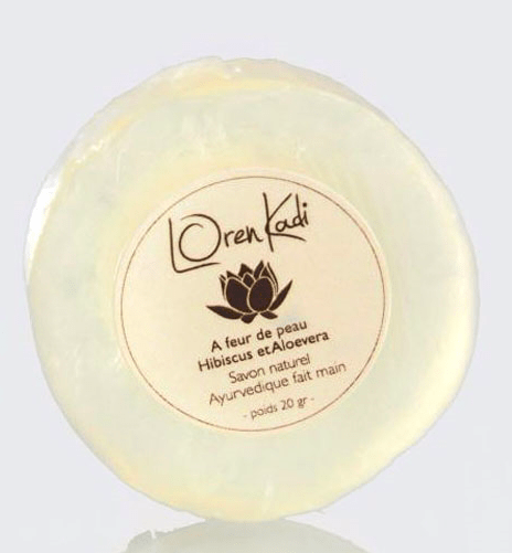 Loren Kadi - Savon ayurvédique "A fleur de peau Hibiscus et Aloevera" - visage & corps  (Deux contenances disponibles) - Loren Kadi - Ethni Beauty Market