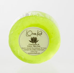 Loren Kadi - Savon ayurvédique fait main "Concombre & Citron - Teint frais" visage & corps - (deux contenances) - Loren Kadi - Ethni Beauty Market