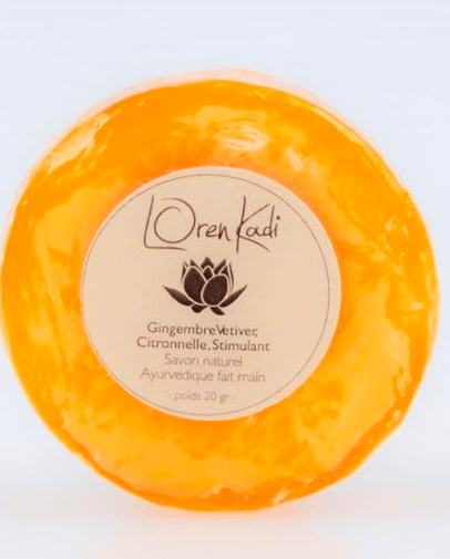 Loren Kadi - Soap "Ginger Vetiver, Lemongrass, Stimulant" - face & body - 20/100 g - Loren Kadi - Ethni Beauty Market