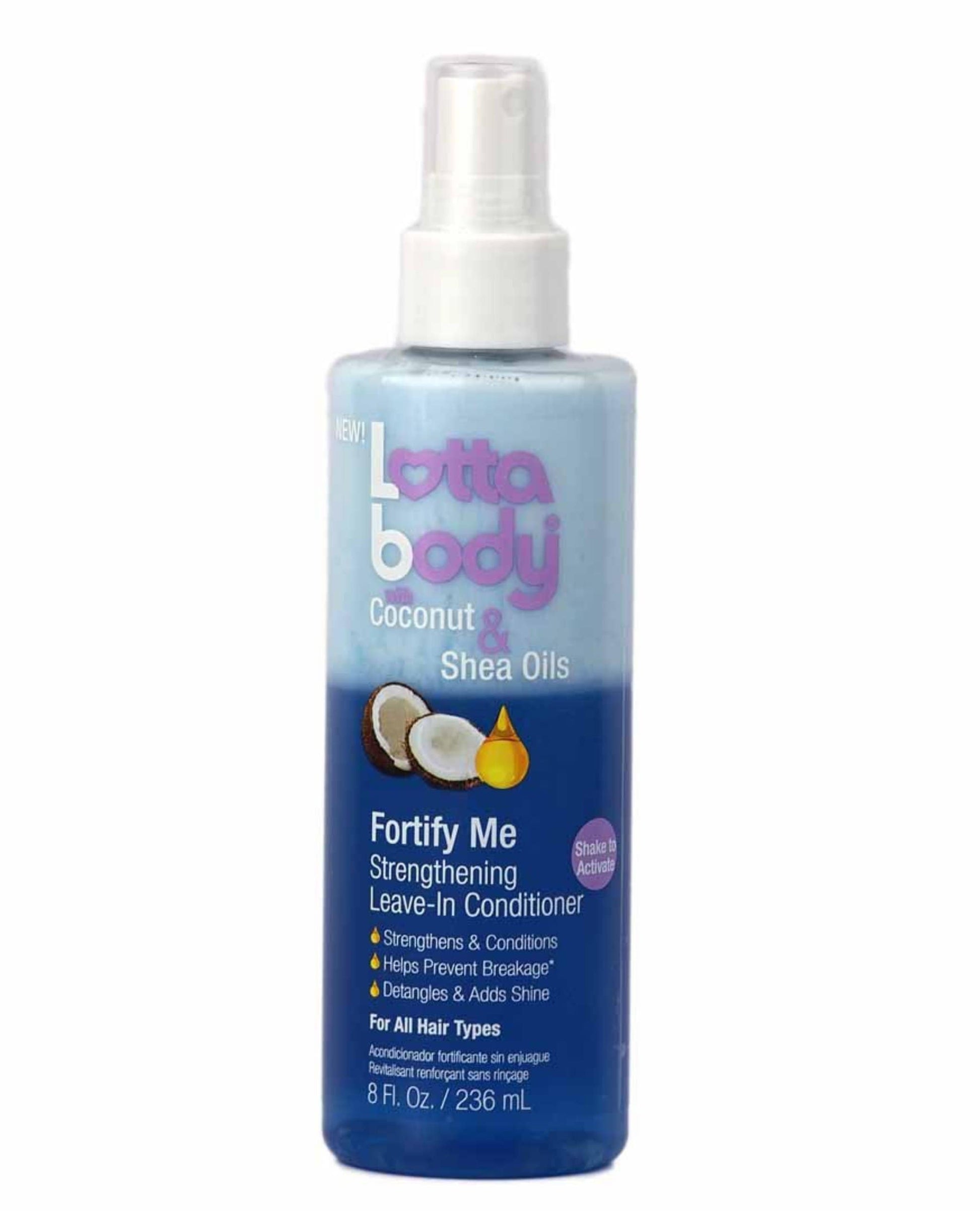 LottaBody - Coconut & Shea Oils - Leave-in fortifiant "fortify me" - 236 ml - LottaBody - Ethni Beauty Market