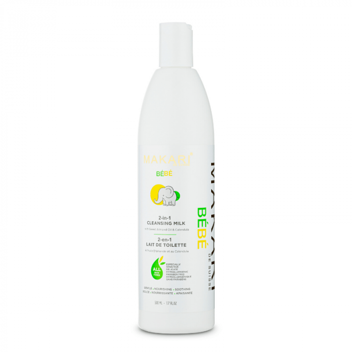 Makari Bébé-2-en-1  Lait de toilette - 1000ml (cleansing milk) - Makari - Ethni Beauty Market
