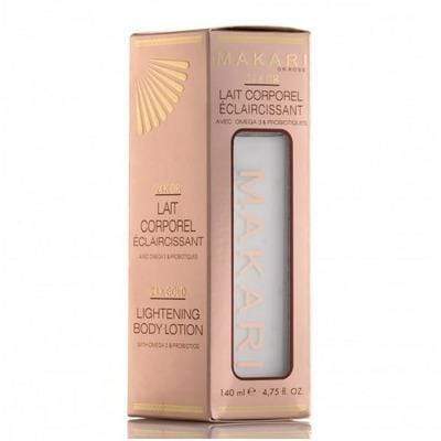 Makari - Lightening body milk with omega 3 and probiotics 24k gold gold - 140ml - Makari - Ethni Beauty Market