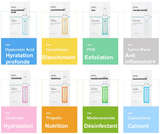 MISSHA - Moisturizing Sheet Mask "Mascure Solution Sheet Mask" - 27 ml (several variations) - MISSHA - Ethni Beauty Market