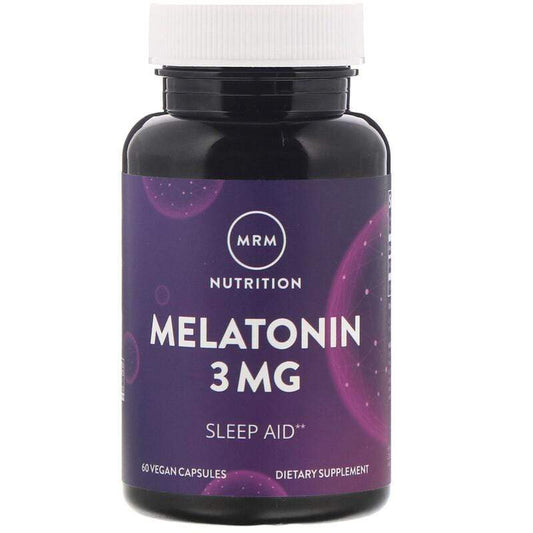 MRM - Food supplement with melatonin - Lack of sleep - 60 degant capsules (3mg) - MRM - Ethni Beauty Market