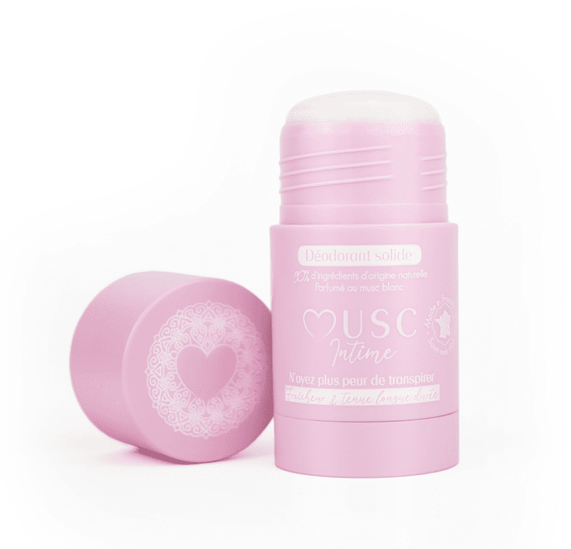 Musc Intime - Déodorant en solide "musc blanc" - 50g - Musc Intime - Ethni Beauty Market