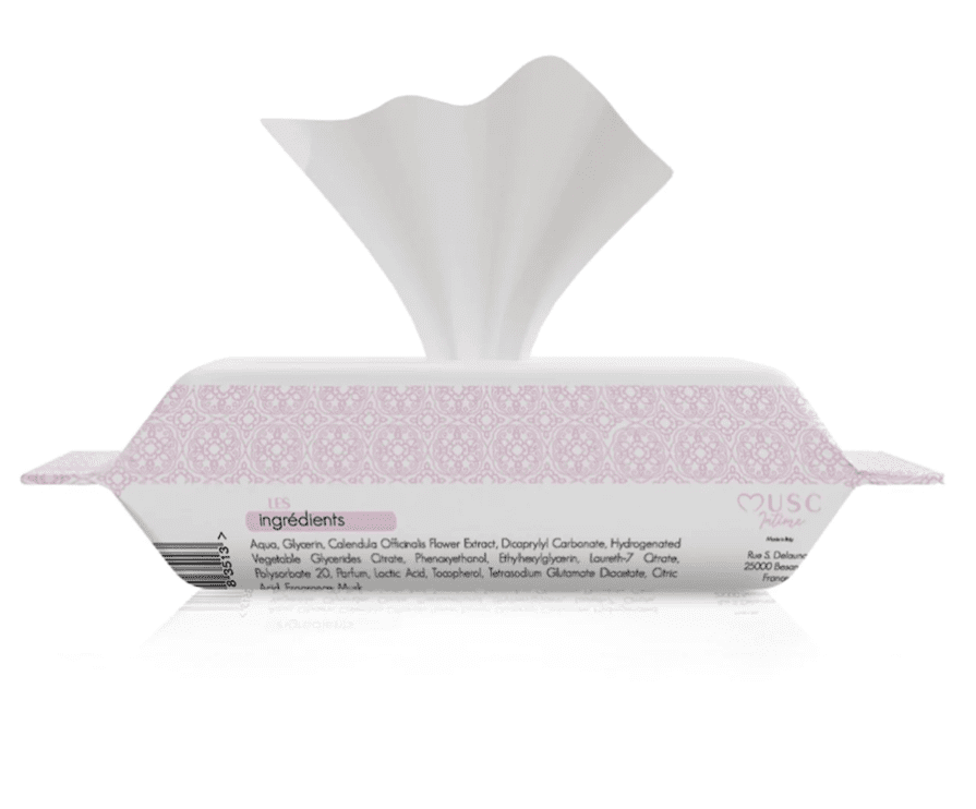 Musc Intime - Intimate wipes with white musk "softness and freshness" - 20pcs - Musc Intime - Ethni Beauty Market