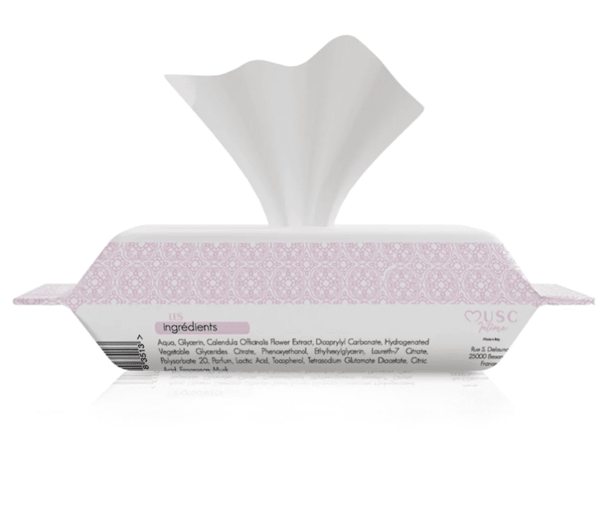 Musc Intime - Lingettes intimes au musc blanc "douceur et fraicheur" - 20pces - Musc Intime - Ethni Beauty Market