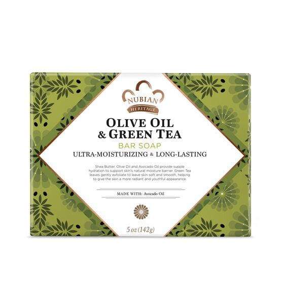 Nubian Heritage - Olive oil & Green Tea - Savon visage ultra hydratant & longue durée - 142g - Nubian Heritage - Ethni Beauty Market