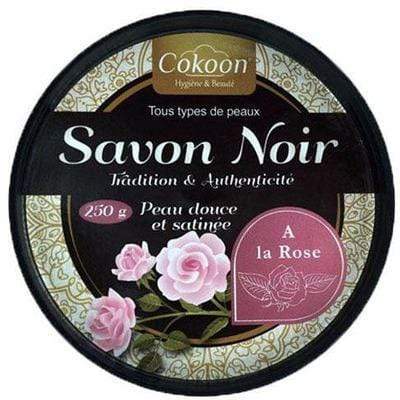 Olivéa-black soap-all skin types-rose extract-250g - olivéa - ethni beauty market