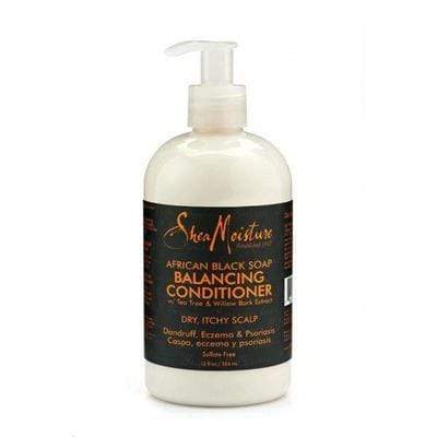 Shea Moisture - African Black Soap - Après-Shampoing anti-pelliculaire "Balancing" 384ml et 118 ml - Shea Moisture - Ethni Beauty Market