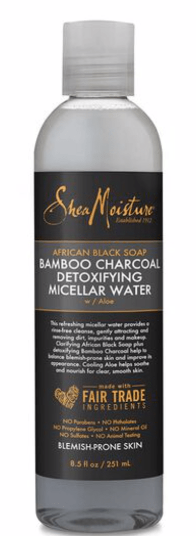 Shea Moisture - African Black Soap - Detoxifying Micellar Water "Bamboo Charcoal" - 251ml - Shea Moisture - Ethni Beauty Market