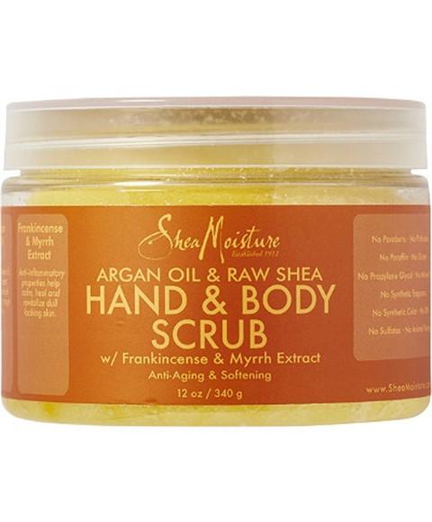 Shea Moisture - Hand and Body Scrub with Argan Oil and Raw Shea - 340g - Shea Moisture - Ethni Beauty Market