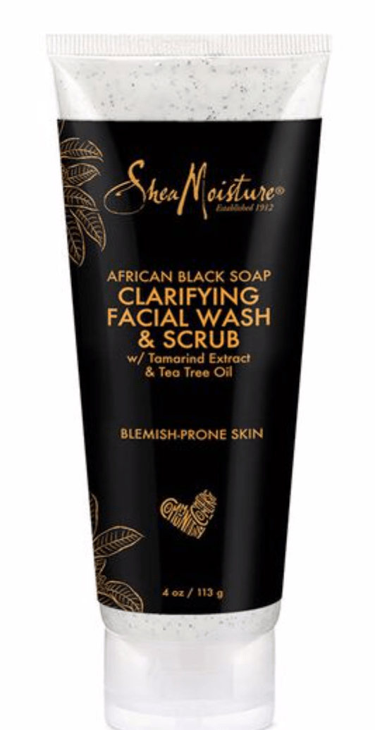 Shea Moisture - African Black Soap - Nettoyant & Gommage visage "Clarifying" - 113g - Shea moisture - Ethni Beauty Market