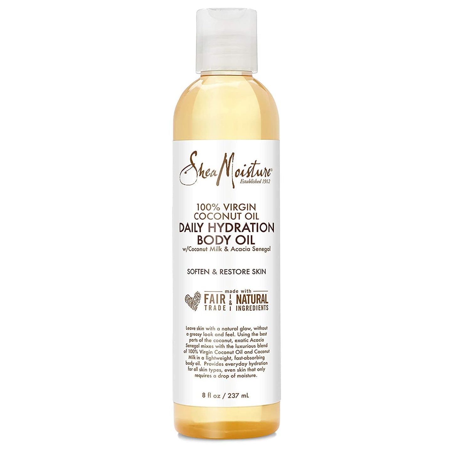 Shea Moisture - 100% Virgin Coconut Oil - Daily hydration Body Oil - 237 ml - Shea Moisture - Ethni Beauty Market