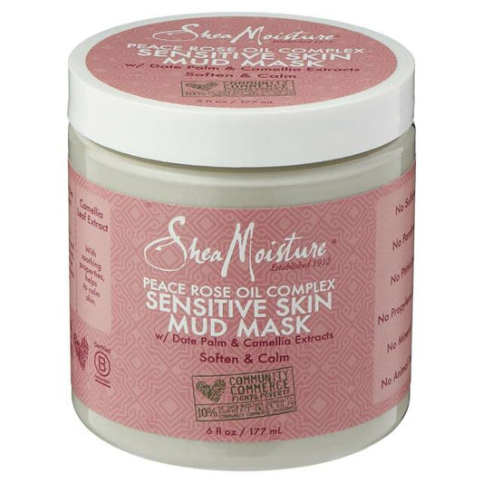 Shea Moisture - Peace Rose Oil Complex - Masque de boue "sensitive skin" - 177 ml - Shea Moisture - Ethni Beauty Market