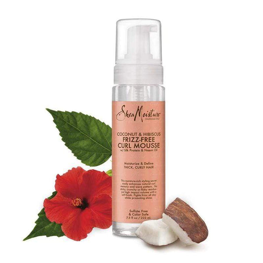 Shea Moisture - Coconut & hibiscus - "Frizz-free" moisturizing foam - 222ml - Shea moisture - Ethni Beauty Market