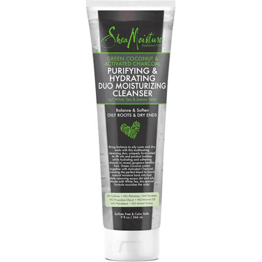 Shea Moisture - Green Coconut - "Duo moisturizing" hair cleanser - 266ml - Shea Moisture - Ethni Beauty Market