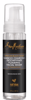 Shea Moisture - African Black Soap - Mousse nettoyante visage "Bamboo Charcoal" -227ml - Shea Moisture - Ethni Beauty Market