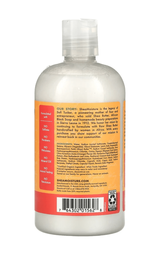 Shea Moisture -  Papaye & Neroli  - Shampoing "frizz control" - 384ml - Shea Moisture - Ethni Beauty Market