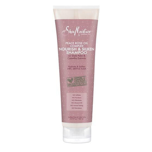 Shea Moisture - Peace Rose Oil Complex - Shampoing "nourish & silken" - 305 ml - Shea Moisture - Ethni Beauty Market