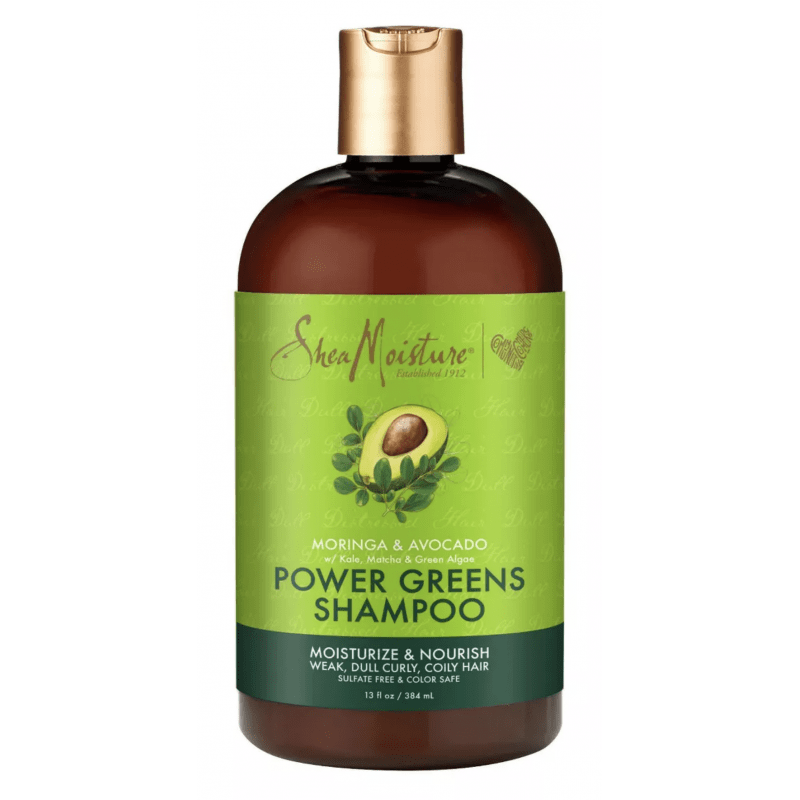 Shea Moisture - Shampoing hydratant et nutritif au Moringa & Avocat - Power green shampoo - 384ml - Shea Moisture - Ethni Beauty Market
