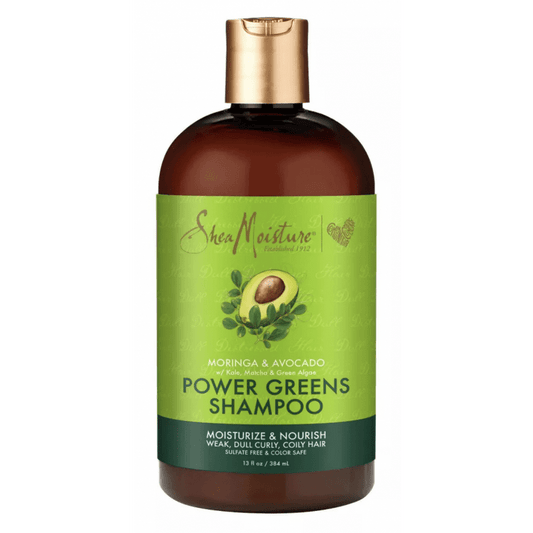 Shea Moisture - Shampoing hydratant et nutritif au Moringa & Avocat - Power green shampoo - 384ml - Shea Moisture - Ethni Beauty Market