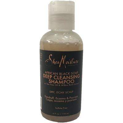 Shea Moisture - Deep Cleansing Shampoo With African Black Soap 384ml and 118ml - Shea Moisture - Ethni Beauty Market
