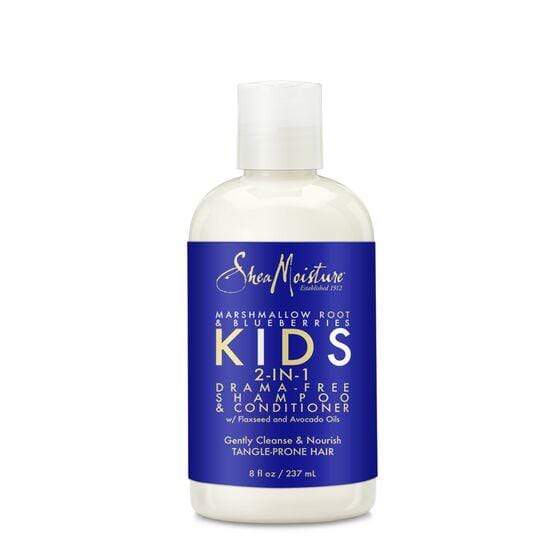 Shea Moisture - Shampoing revitalisant et après shampoing 2-en-1 pour enfants  à la racine de guimauve et à la myrtille - 237ml - Shea Moisture - Ethni Beauty Market