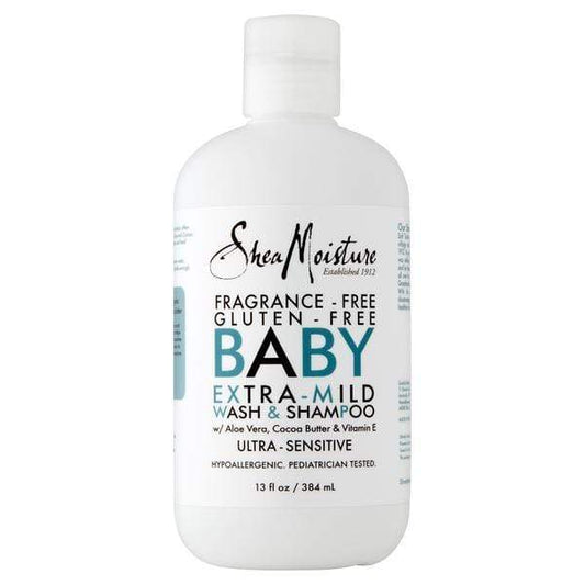 Shea Moisture - Gluten Free & Fragrance Free Baby Wash & Shampoo - 384ml - Shea Moisture - Ethni Beauty Market