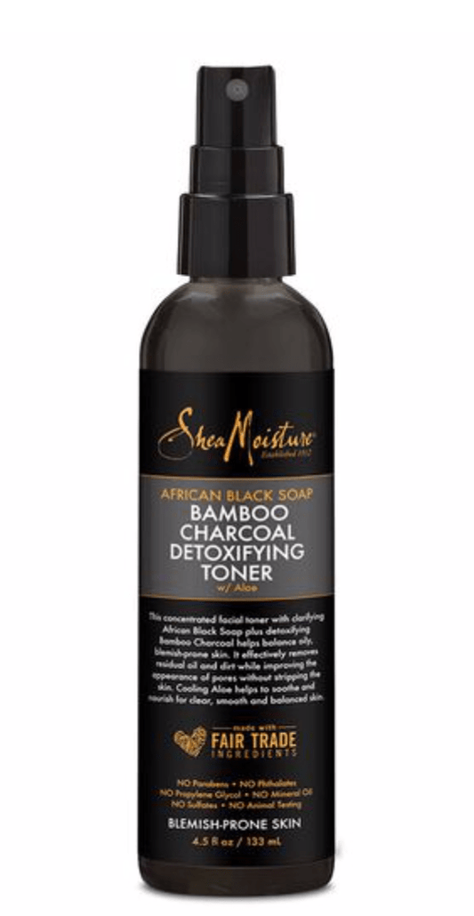 Shea Moisture - African Black Soap - Detoxifying tonic "bamboo charcoal" - 133ml - Shea Moisture - Ethni Beauty Market