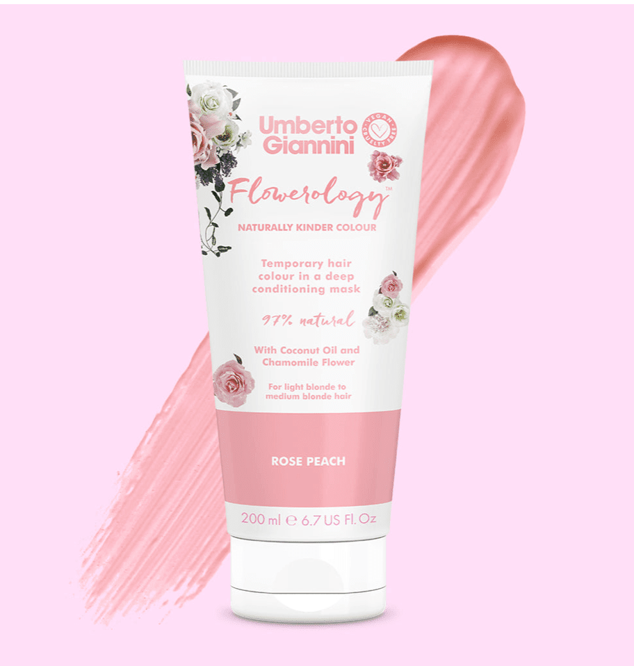 Umberto Giannini - Flowerology - Masque colorant temporaire "rose peach"  - 200ml - Umberto Giannini - Ethni Beauty Market
