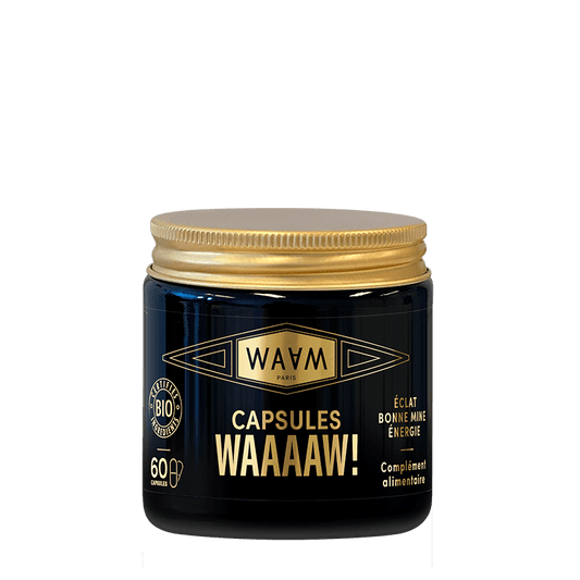 WAAM - Complément alimentaire Vegan "Capsules WAAAAW!" - 30g - WAAM - Ethni Beauty Market